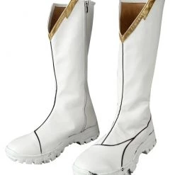 The Flash Season 5 Barry Allen White Cosplay Boots