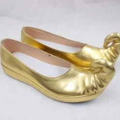 Aladdin And The Magic Lamp Princess Jasmine Gold Cosplay Shoes
