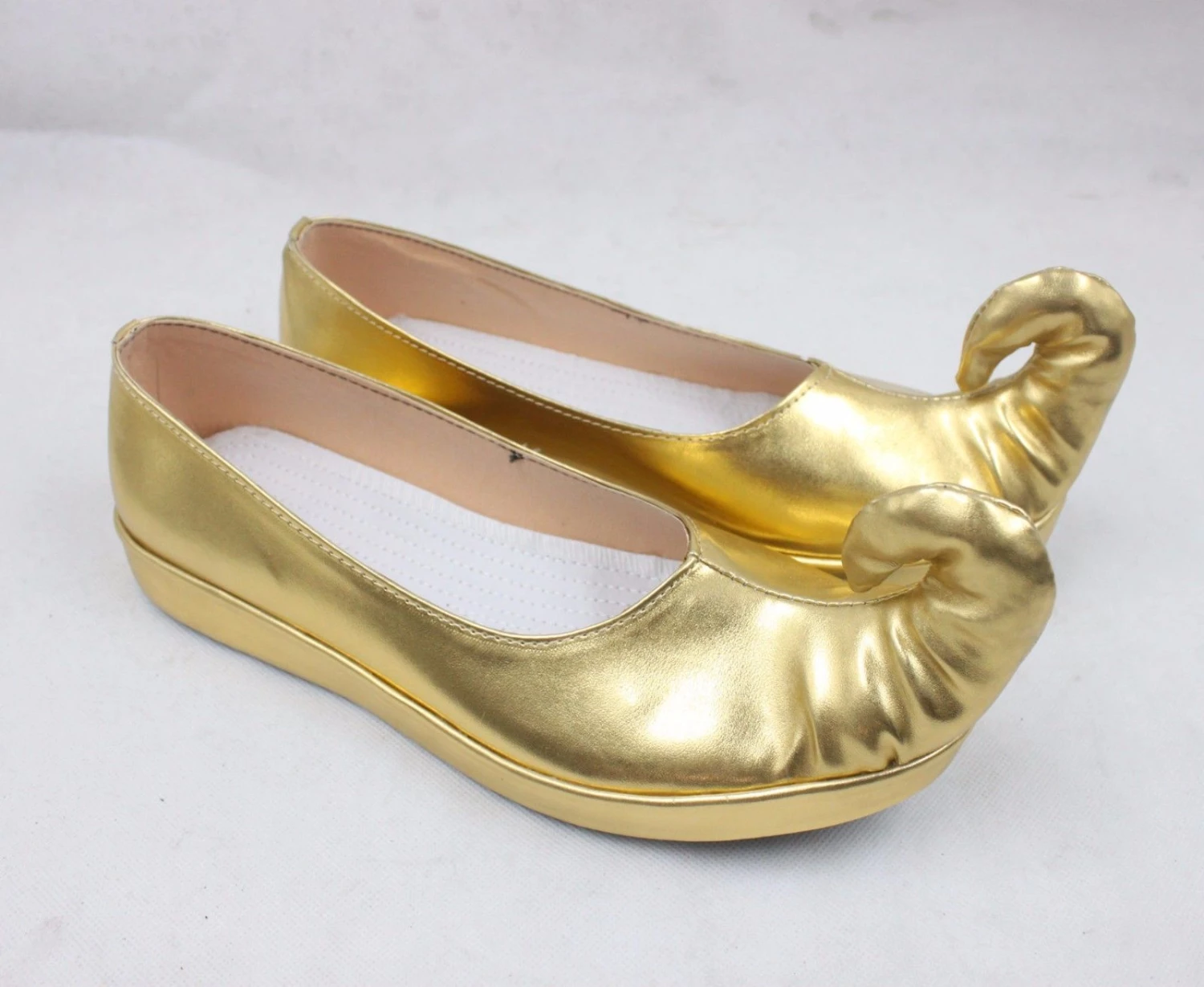 Aladdin And The Magic Lamp Princess Jasmine Gold Cosplay Shoes