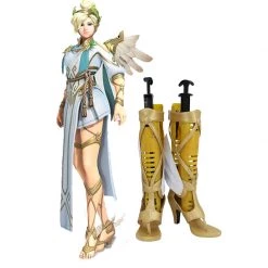 Overwatch Guardian Angel Mercy Cosplay Boots