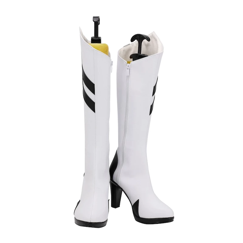 Neon Genesis Evangelion EVA Rei Ayanami White Cosplay Boots - Image 2