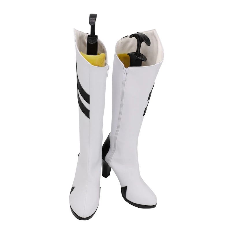 Neon Genesis Evangelion EVA Rei Ayanami White Cosplay Boots - Image 3