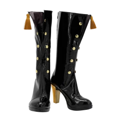 Girls Frontline UMP9 Black Cosplay Boots