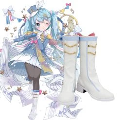 Vocaloid 2020 Snow Miku Cosplay Boots