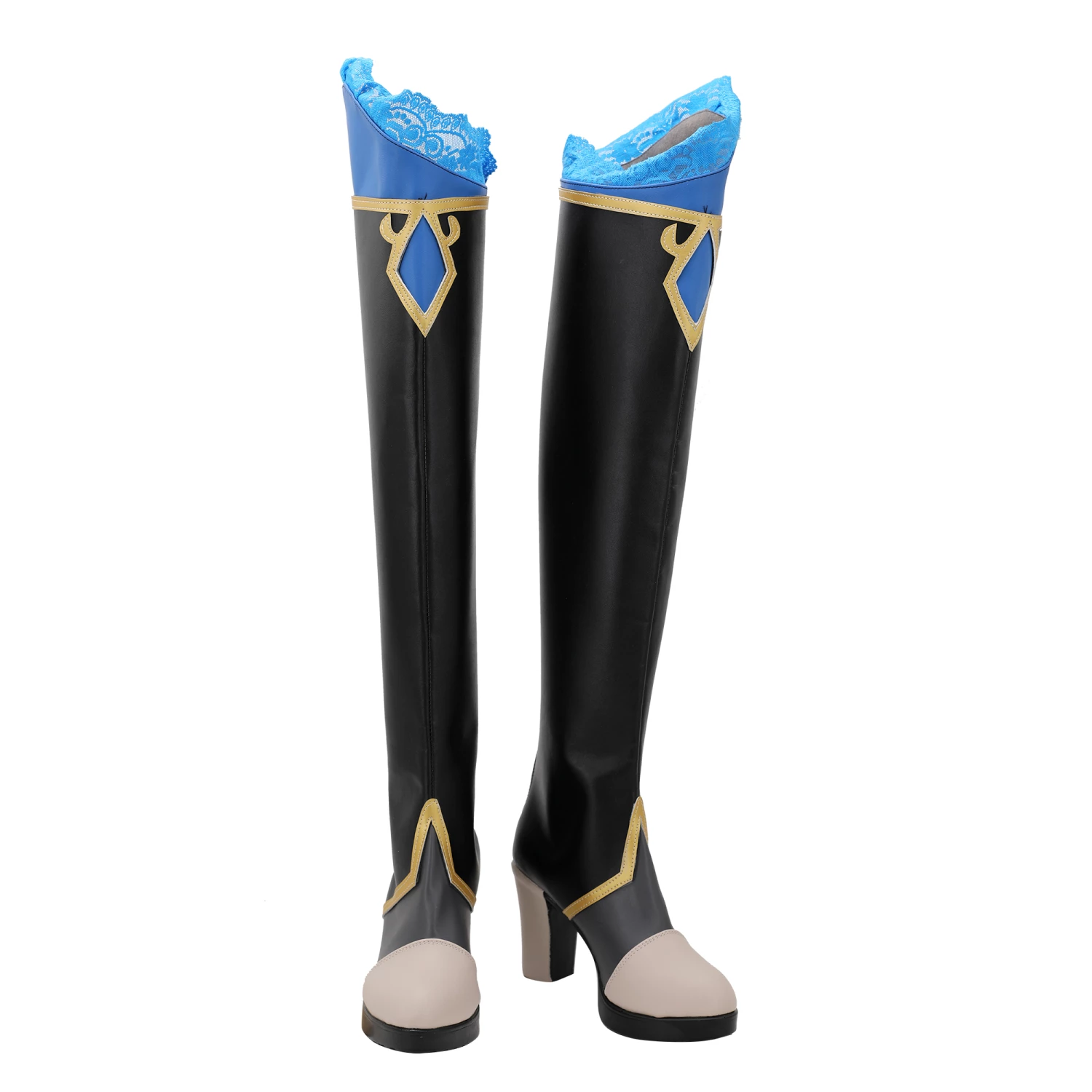 Ensemble Stars Shu Itsuki Black Cosplay Boots - Image 2