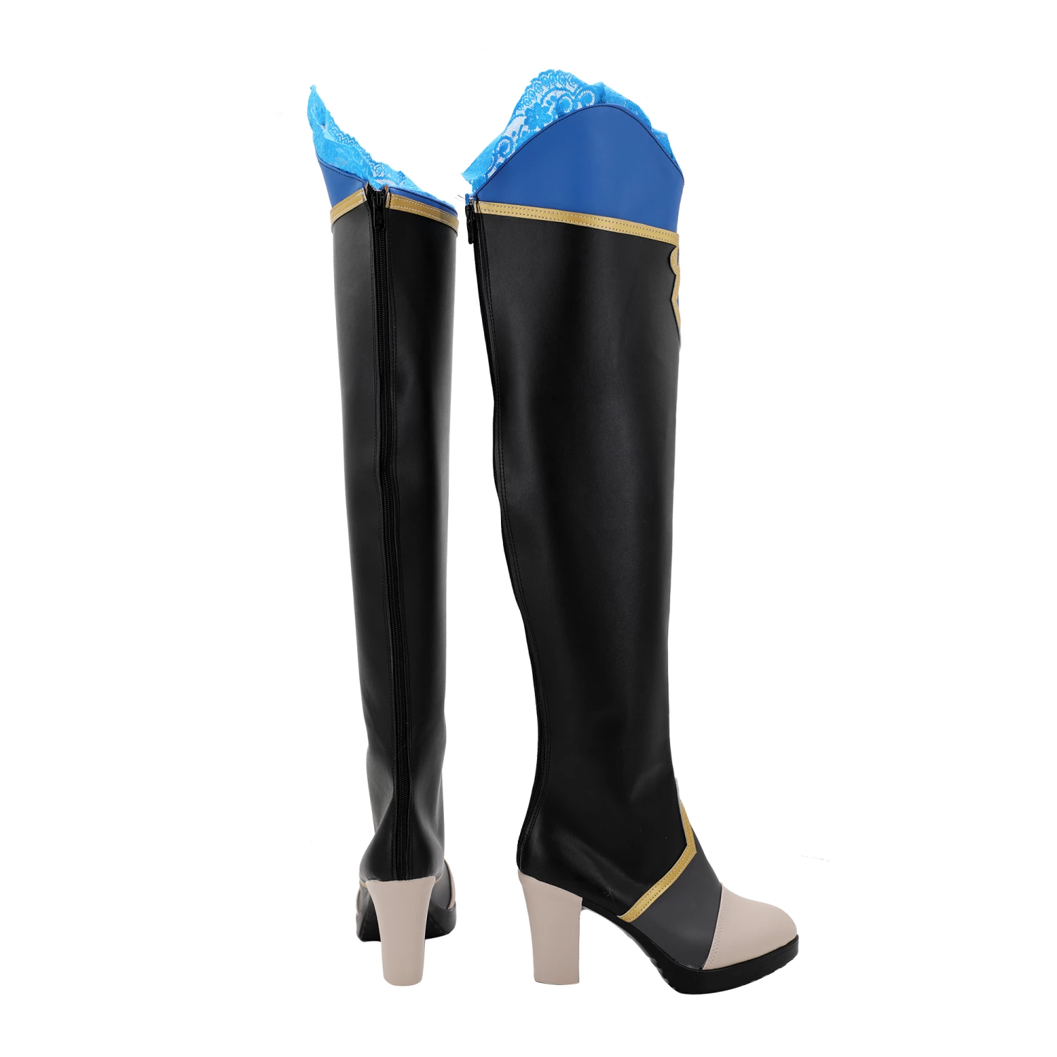 Ensemble Stars Shu Itsuki Black Cosplay Boots - Image 4