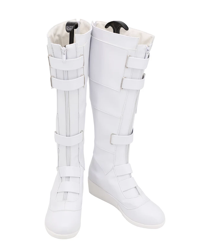 2020 Movie Black Widow Natasha Romanoff White Cosplay Boots - Image 3