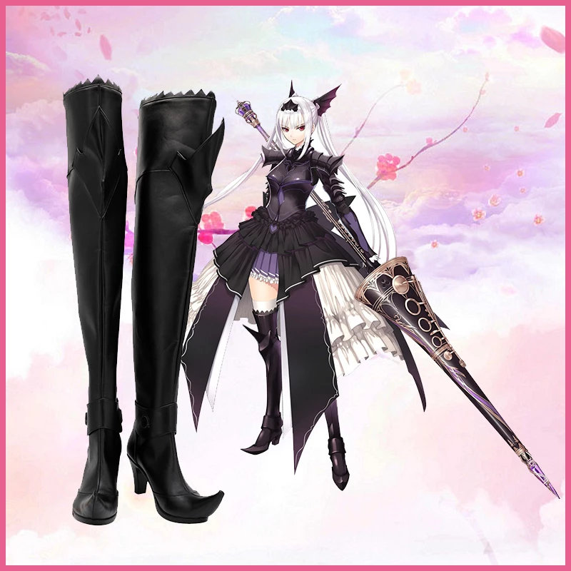 Shining Resonance Refrain Excella Noa Aura Cosplay Boots - Image 4