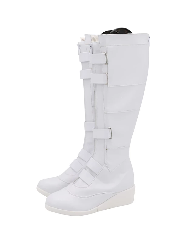 2020 Movie Black Widow Natasha Romanoff White Cosplay Boots - Image 5