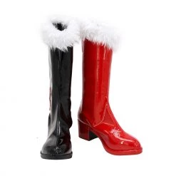 Harley Quinn Christmas Version Cosplay Boots