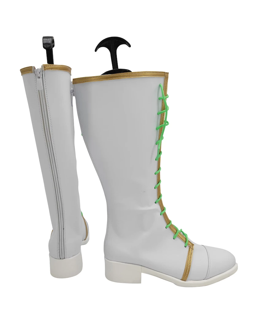 BanG Dream! Maruyama Aya White Cosplay Boots - Image 3