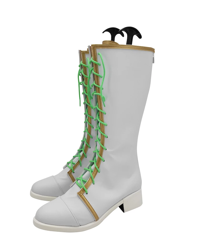 BanG Dream! Maruyama Aya White Cosplay Boots - Image 4