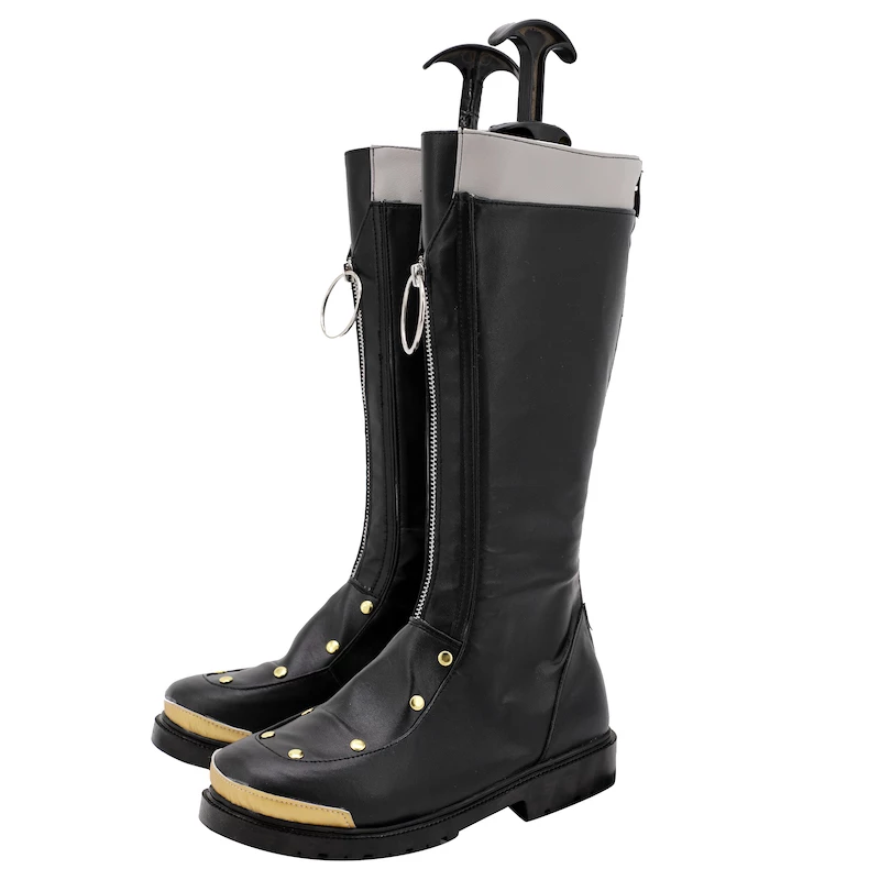 Ensemble Stars Undead Otogari Adonis Black Cosplay Boots - Image 4