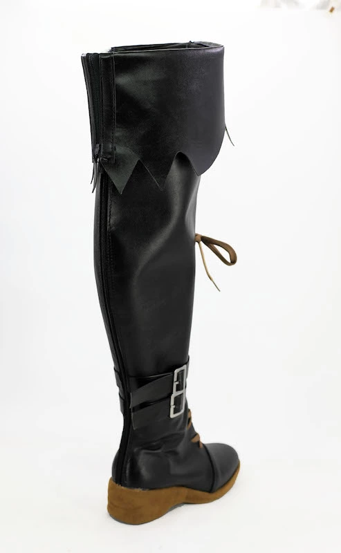 Final Fantasy XIV Black Mage Black Cosplay Boots - Image 2