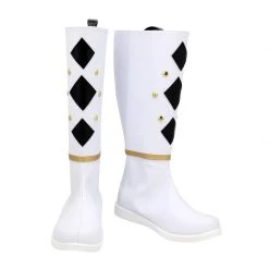 Mighty Morphin Power Rangers White Ninja Ranger Cosplay Boots