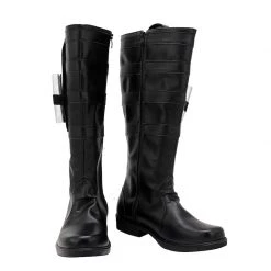 The Mandalorian Cara Dune Black Cosplay Boots