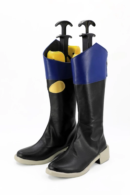 Tsukiuta. The Animation Shiwasu Kakeru Black Cosplay Boots