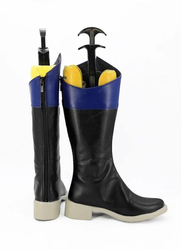 Tsukiuta. The Animation Shiwasu Kakeru Black Cosplay Boots - Image 4