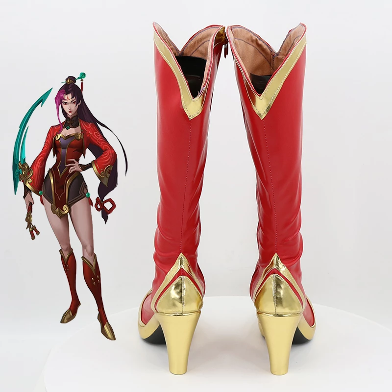 League Of Legends Diana Scorn Of The Moon Cosplay Boots - Image 4