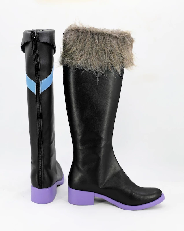 Tsukiuta. The Animation Satsuki Aoi Black Cosplay Boots - Image 3