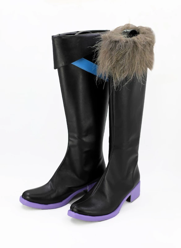Tsukiuta. The Animation Satsuki Aoi Black Cosplay Boots - Image 4