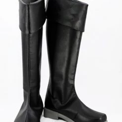 Tsukiuta. The Animation Yayoi Haru Black Cosplay Boots