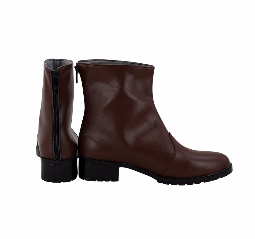 JoJo's Bizarre Adventure Noriaki Kakyoin Brown Cosplay Boots - Image 3