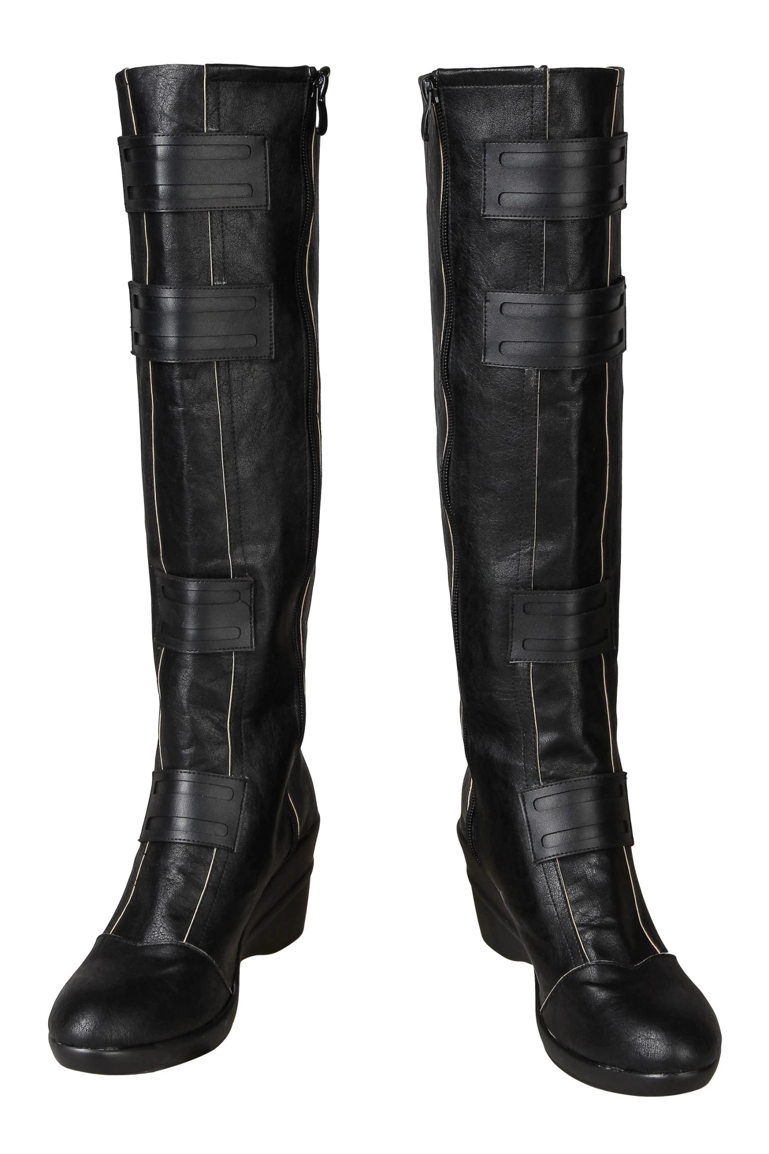 2020 Movie Black Widow Natasha Romanoff Black Jumpsuit Cosplay Boots Version 2