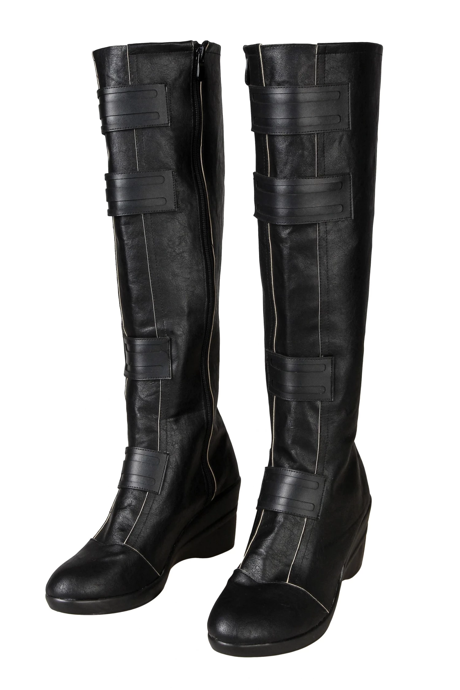 2020 Movie Black Widow Natasha Romanoff Black Jumpsuit Cosplay Boots Version 2 - Image 3