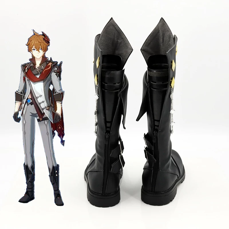 Genshin Impact Tartaglia Cosplay Boots - Image 4