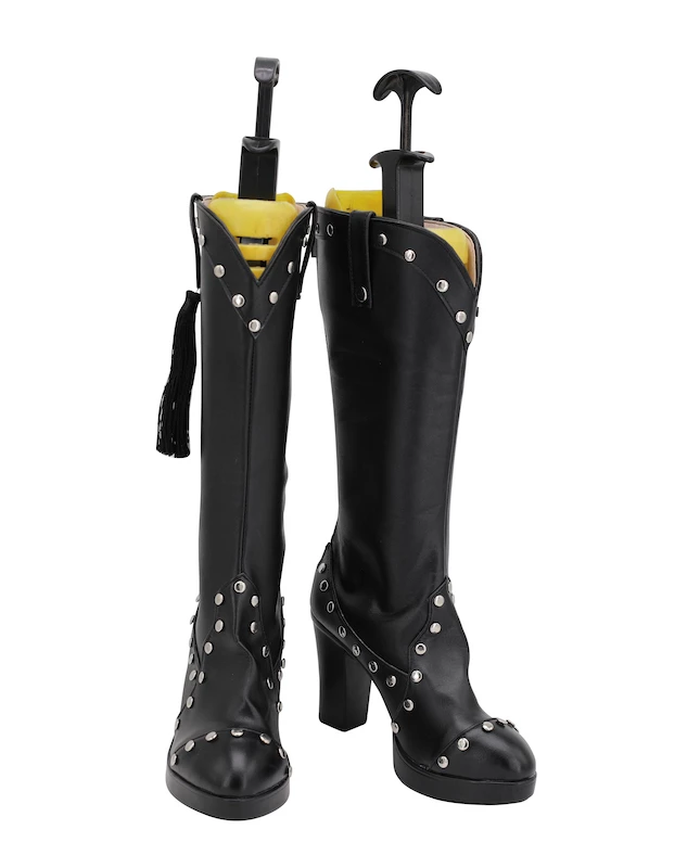 Final Fantasy VII Remake Tifa Lockhart Black Cosplay Boots