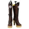 Genshin Impact Fischl Brown Cosplay Boots