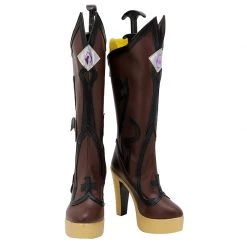 Genshin Impact Fischl Brown Cosplay Boots