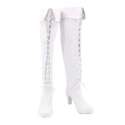 Date A Live Tokisaki Kurumi White Cosplay Boots