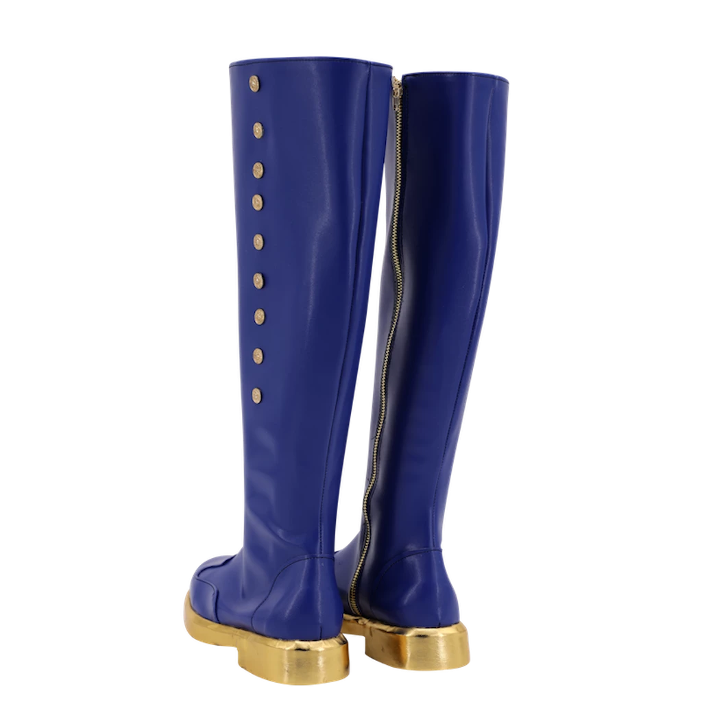 Ms. Marvel Kamala Khan Blue Cosplay Boots - Image 4