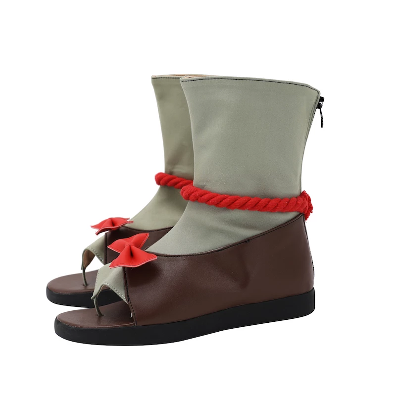 Monster Hunter Rise Wormwood Cosplay Shoes - Image 3