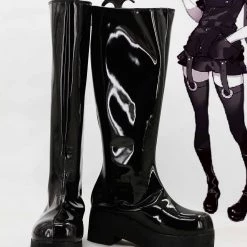 Tokyo Ghoul Touka Kirishima Black Battle Suit Cosplay Boots