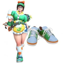 Overwatch Mei Honeydew Skin Cosplay Shoes