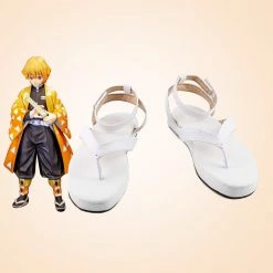 Demon Slayer: Kimetsu No Yaiba Zenitsu Agatsuma Cosplay Shoes