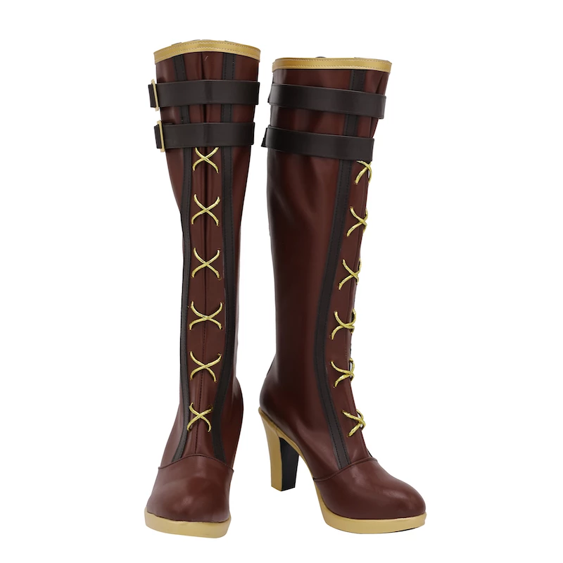 Ensemble Stars Shu Itsuki Brown Cosplay Boots - Image 2