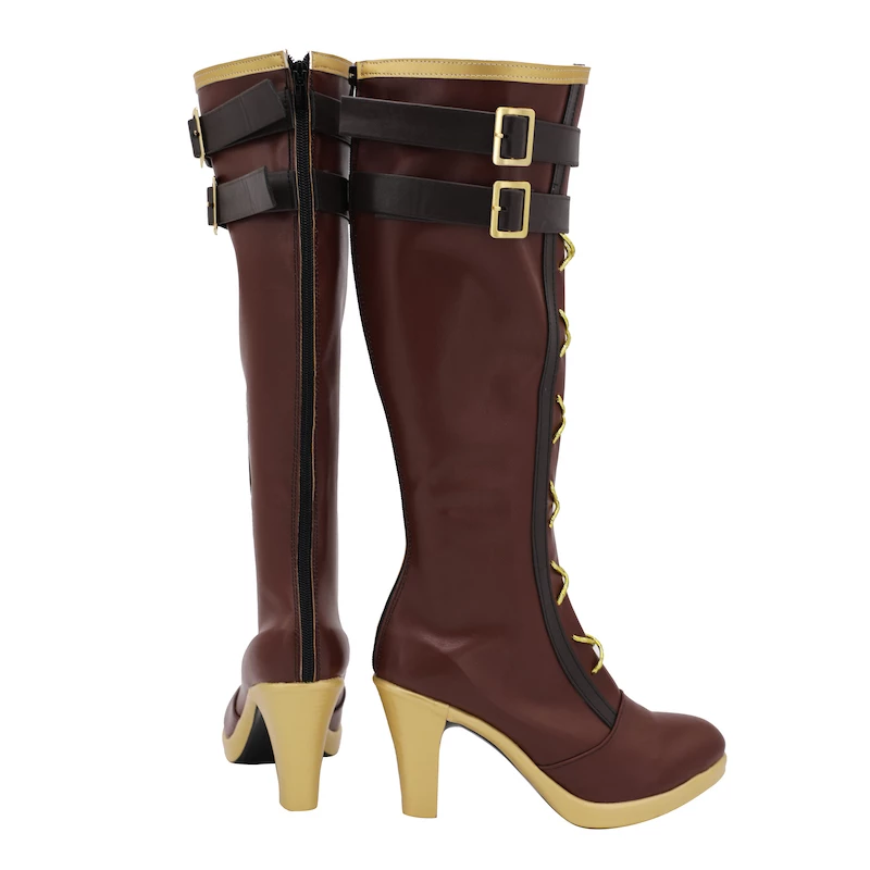 Ensemble Stars Shu Itsuki Brown Cosplay Boots - Image 3