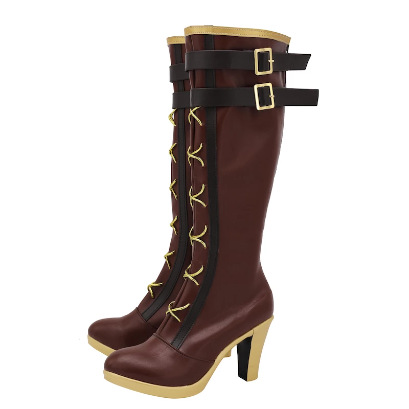 Ensemble Stars Shu Itsuki Brown Cosplay Boots - Image 4