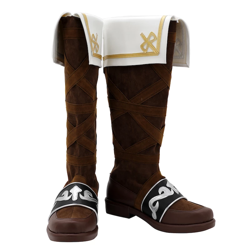 Fire Emblem Marth Brown Cosplay Boots
