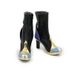 Genshin Impact Yelan Black Cosplay Shoes