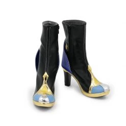 Genshin Impact Yelan Black Cosplay Shoes