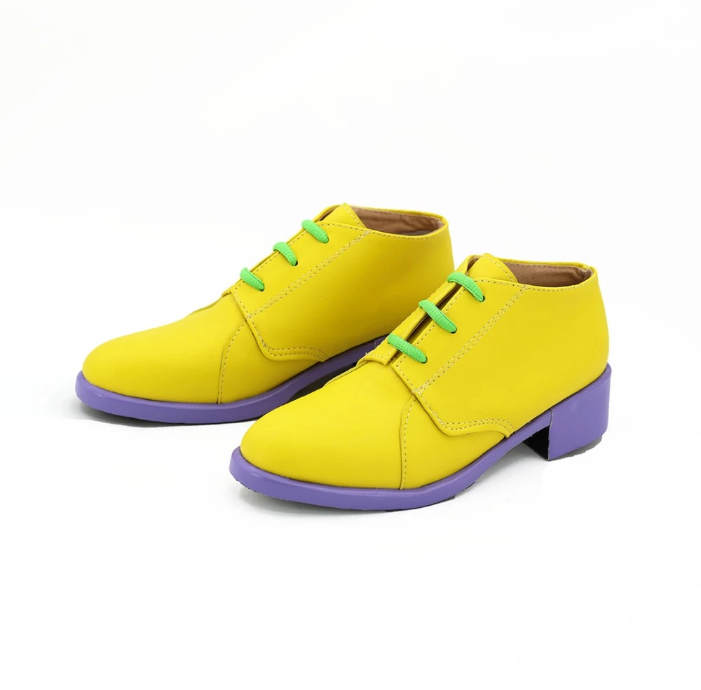 JoJo's Bizarre Adventure Rohan Kishibe Yellow Cosplay Shoes - Image 3