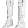 2020 Movie Black Widow Natasha Romanoff White Jumpsuit Cosplay Boots