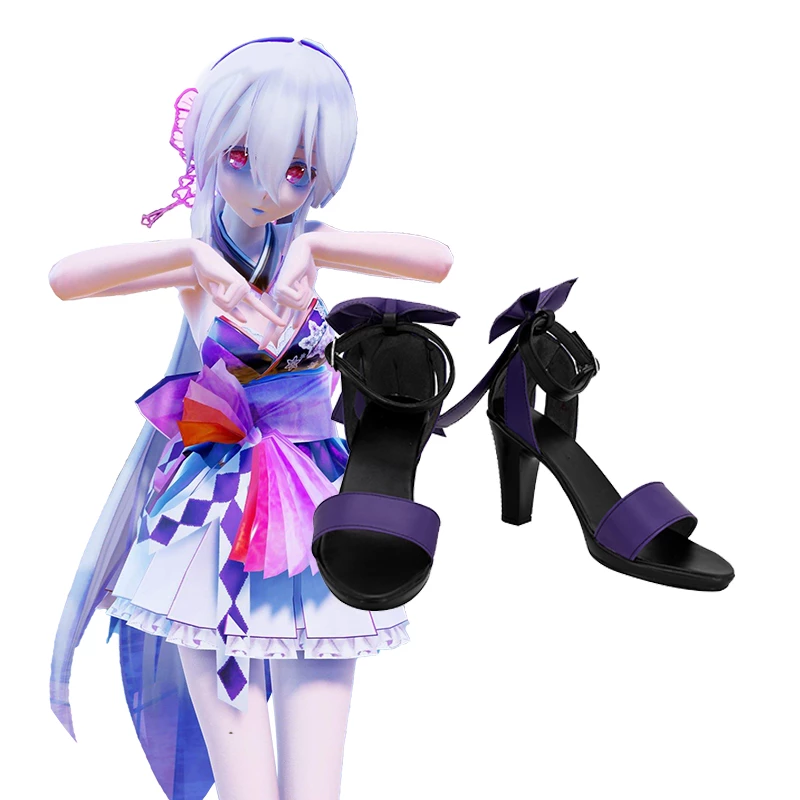 Vocaloid Kimagure Mercy Yowane Haku Cosplay Shoes