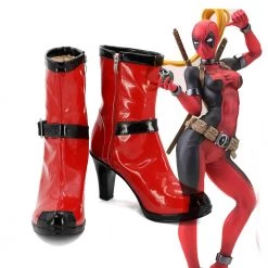 Deadpool Female Version Cosplay Boots
