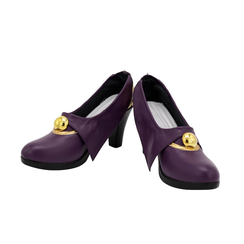 Genshin Impact Keqing Purple Cosplay Shoes - Image 3
